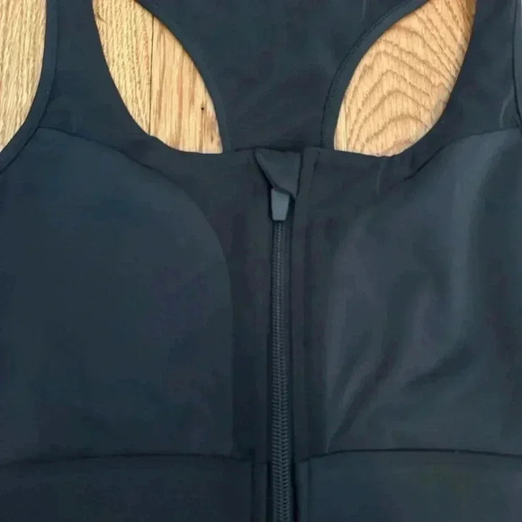 Wandoak Athletic Black Sports Bra Front Zipper M - Picture 3 of 6